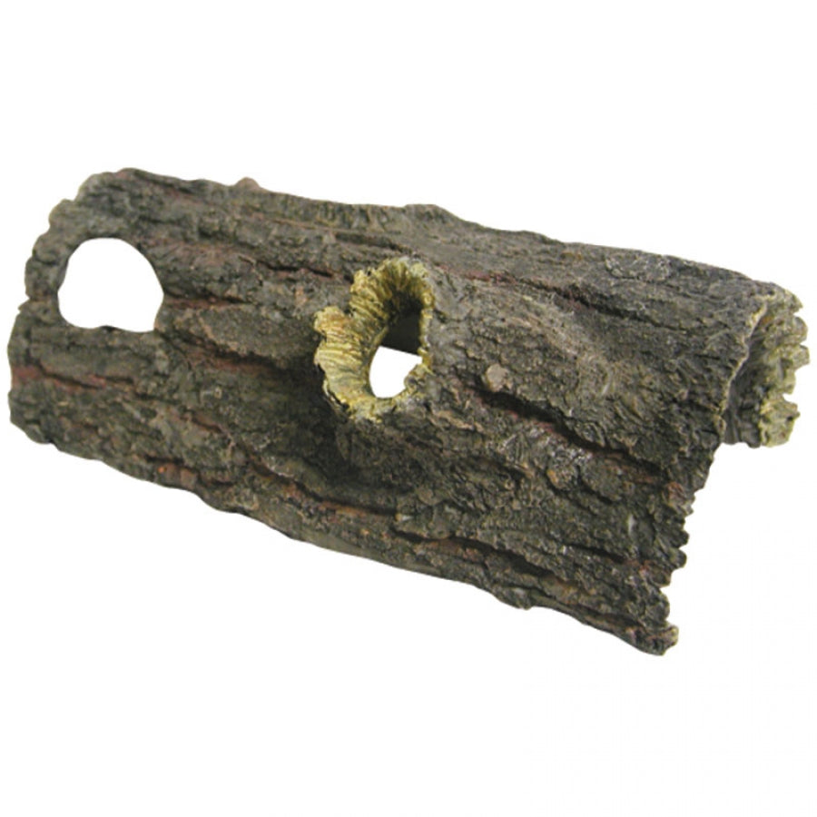 ORNAMENT LOG WITH TWO HOLES (21X10.5X8CM)