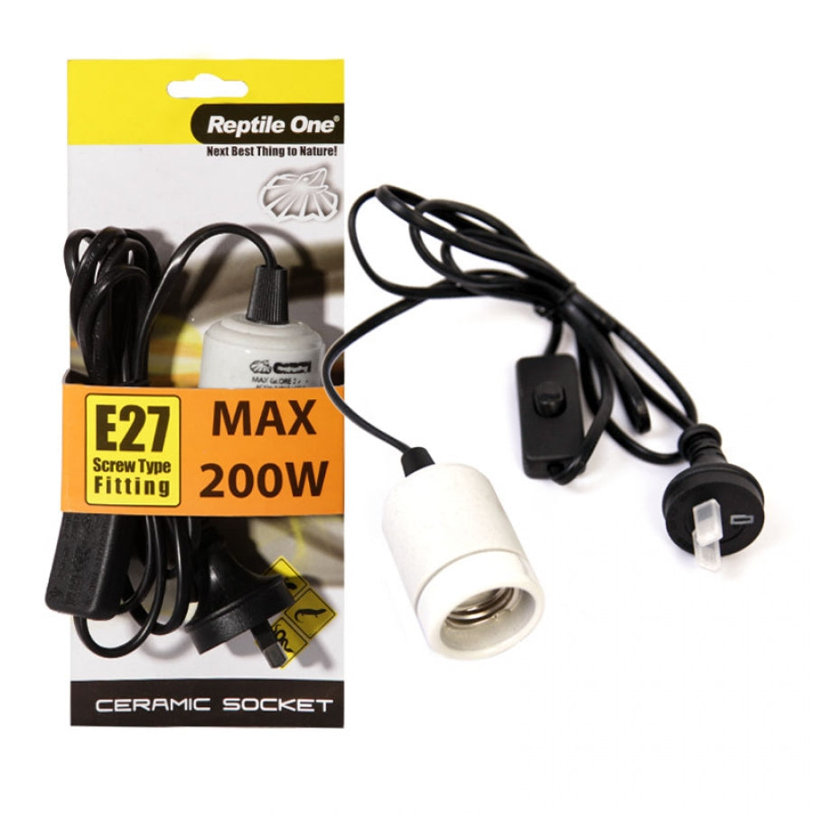 Heat Lamp Ceramic Socket E27 Screw